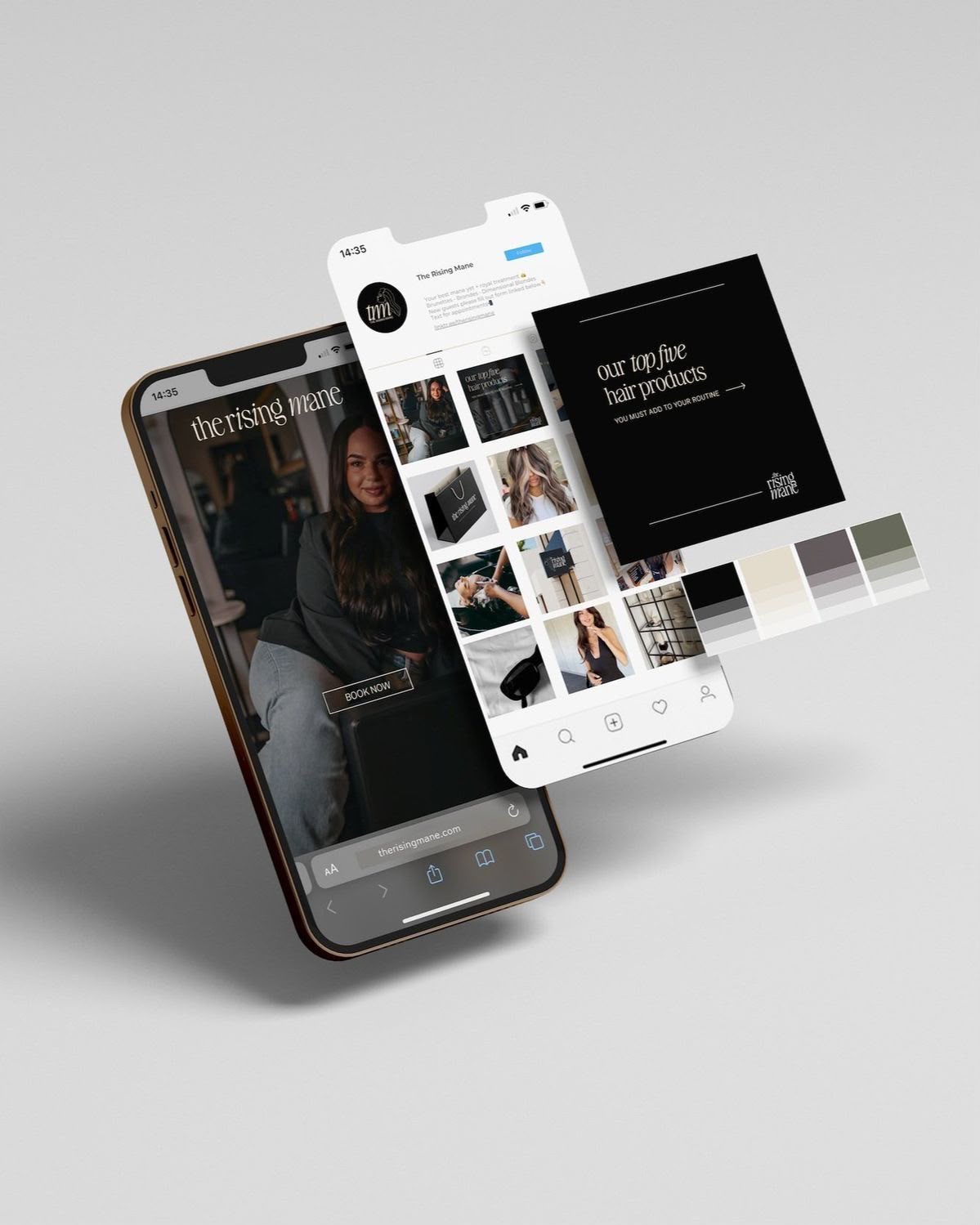 Social-Media-Auftritt am Smartphone – Beispielbild